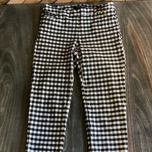 Zac & Rachel Black and White Checkered Pants